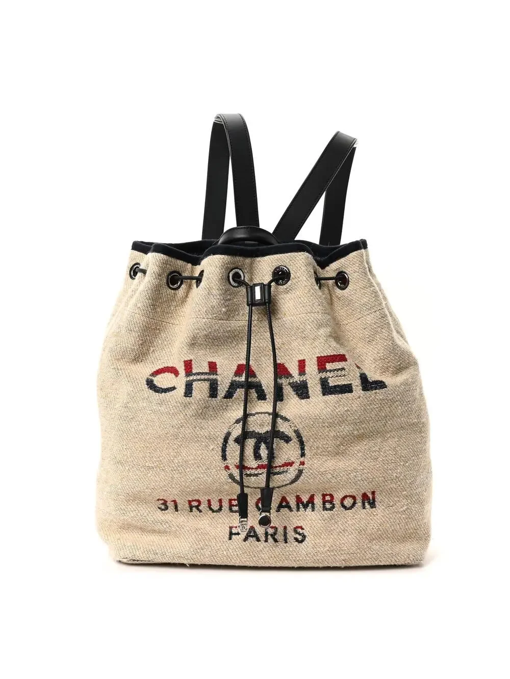 Chanel Striped Canvas Large Deauville #329526C16B
